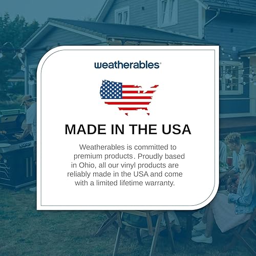 Miniatura 9 de Weatherables Envoltura de vinilo de 6 x 6 pulgadas, resistente a la intemperie, de vinilo de alta calidad para exteriores, para refrescar