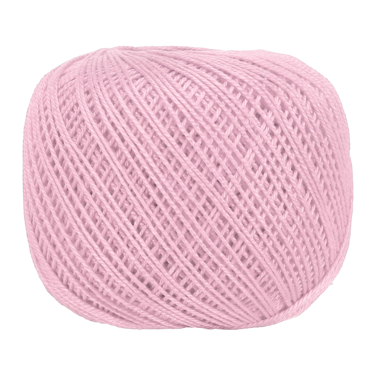 sourcing map 164 Yards Size 3 Pink Pearl Cotton Crochet Thread Lace Weight Yarn Tatting Thread for Crocheting Knitting Embroidery Sewing