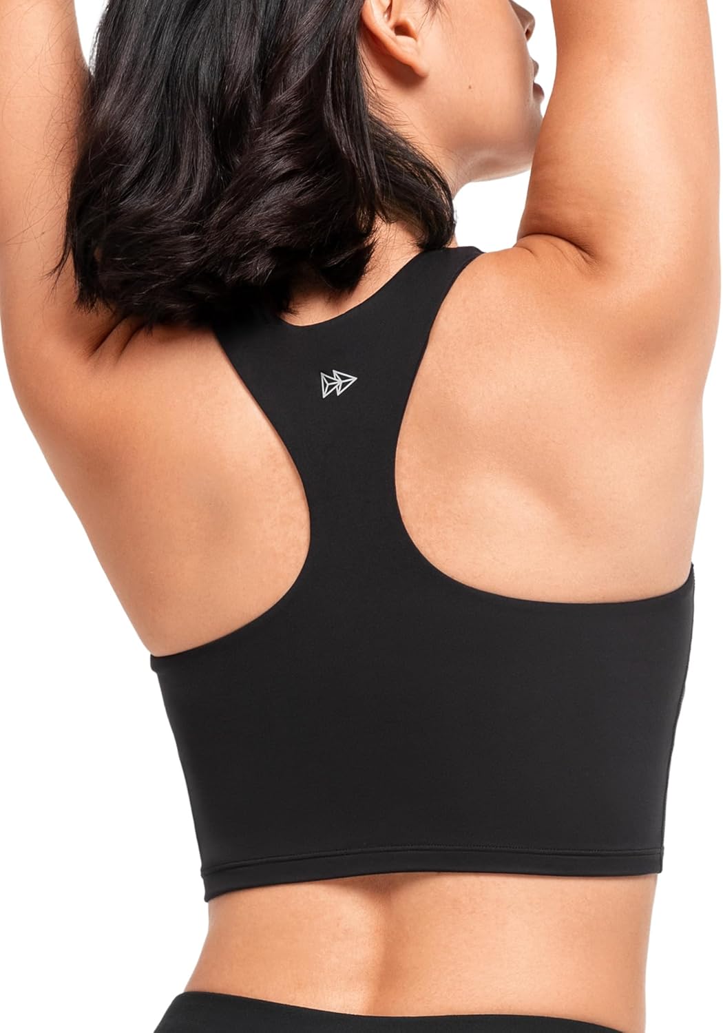 Yvette Longline Yoga Bras Gym Top for Women Sports Bra Racerback Workout with Removable Pads