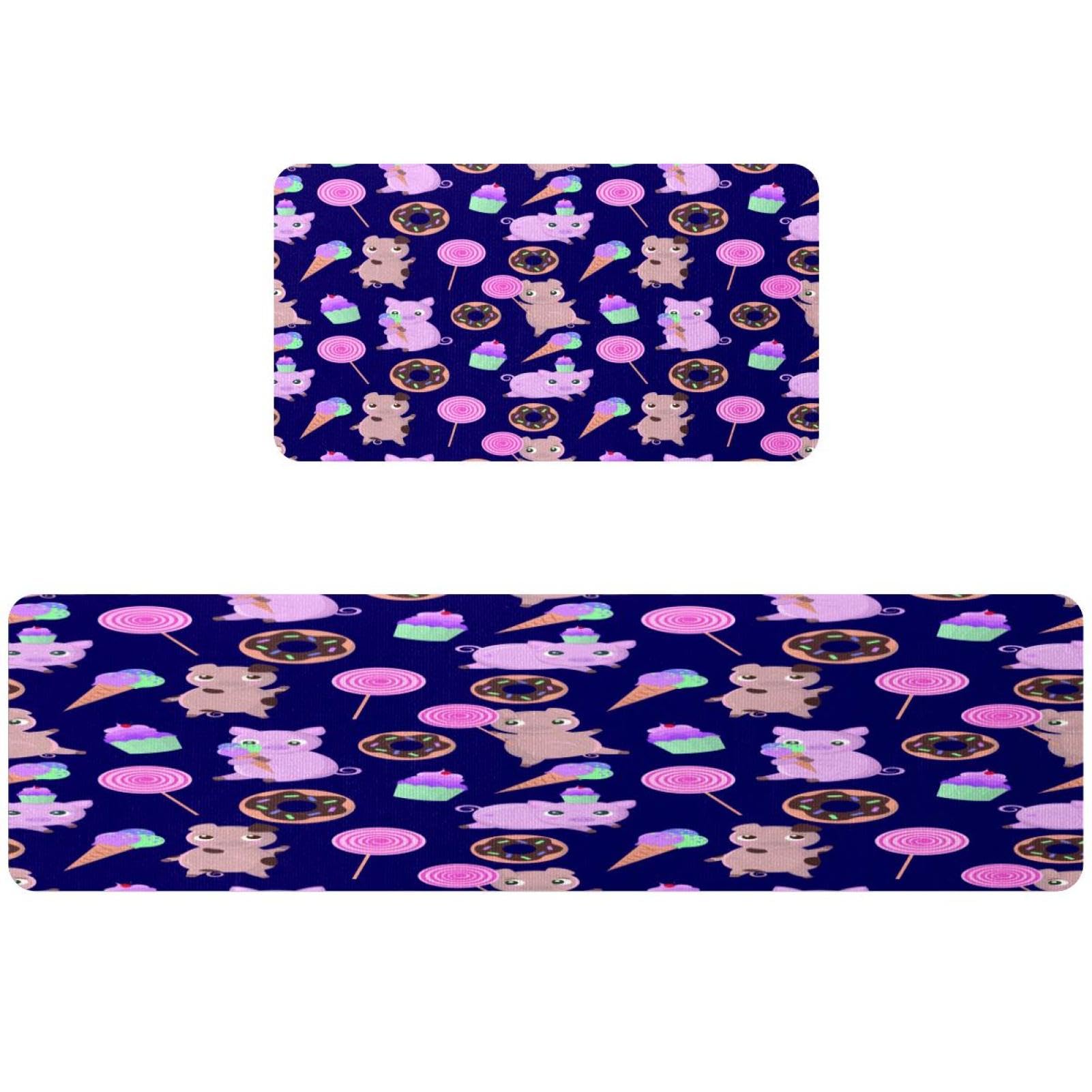 Tapis de cuisine lavable antidérapant absorbant lot de 2