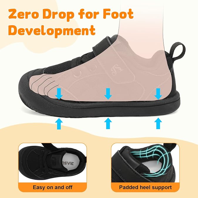 JIASUQI Baby Toddler Shoes Wide Tennis Shoes Toddler Sneakers Boys Girls
