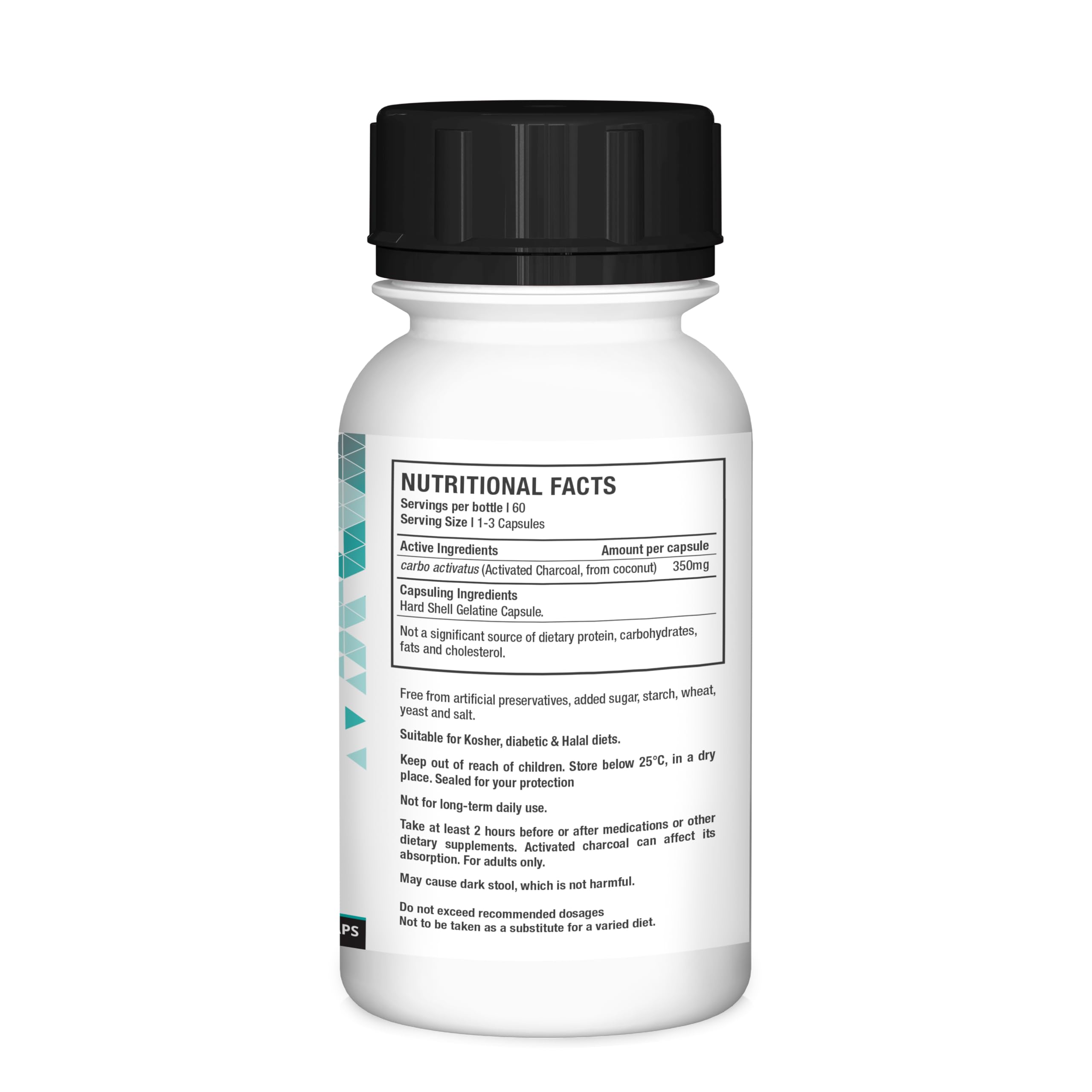 Activated Charcoal 60 Caps — Amazon image 2