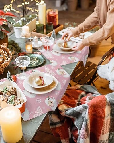 Vista 356 de Juego de 6 manteles individuales rojos para el día de San Valentín, diseño de corazón de San Valentín, resistentes al calor, lavables, manteles