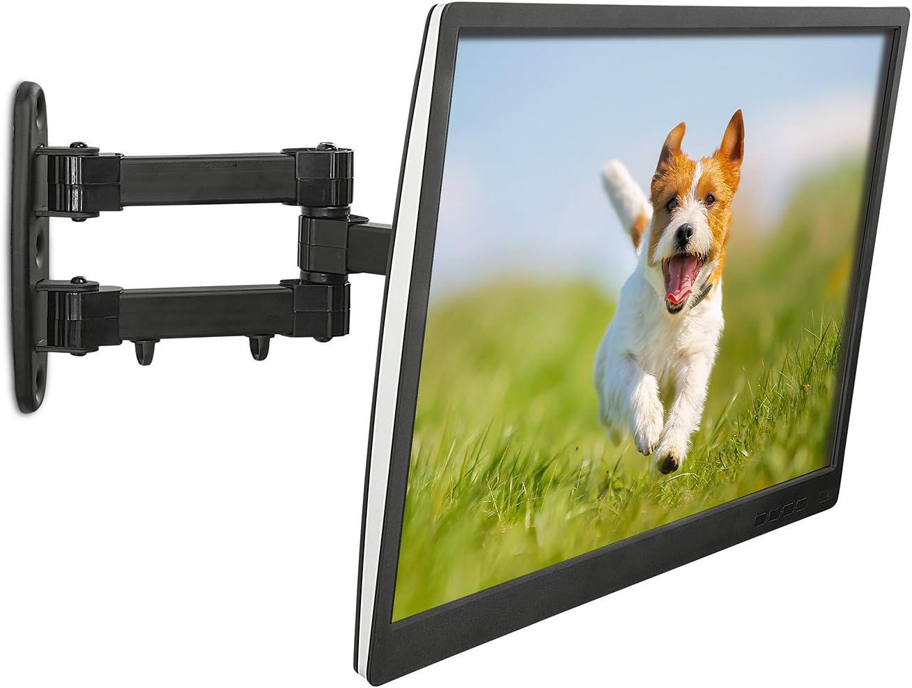 Super Brands Mount-It! Articulating TV Wall Mount | Swivel, Tilt, Single Stud Mount | Flat Screen Bracket for 23-42 inch Monitor | Fits up to 200 x 200mm VESA | 66 lbs Capacity | Black Black Friday - 80% OFF Mount-It! Articulating TV Wall Mount | Swivel, Tilt, Single Stud Mount | Flat Screen Bracket for 23-42 inch Monitor | Fits up to 200 x 200mm VESA | 66 lbs Capacity | Black