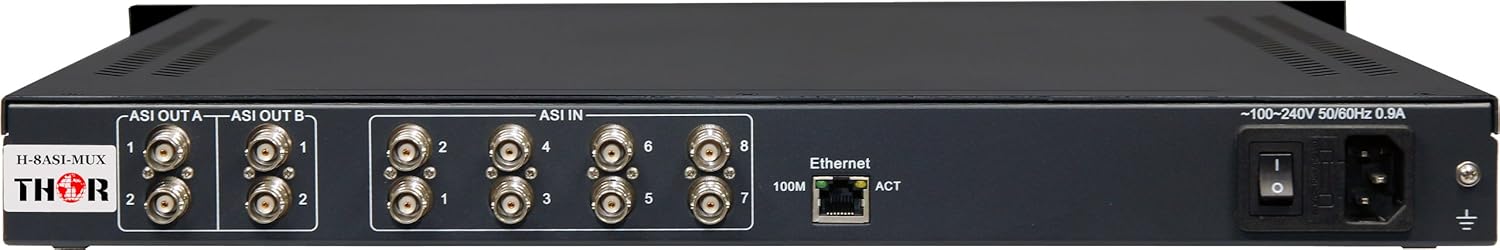 Thor Broadcast 8x2 DVB-ASI Transport Stream Multiplexer with PID Add/Drop & Modification