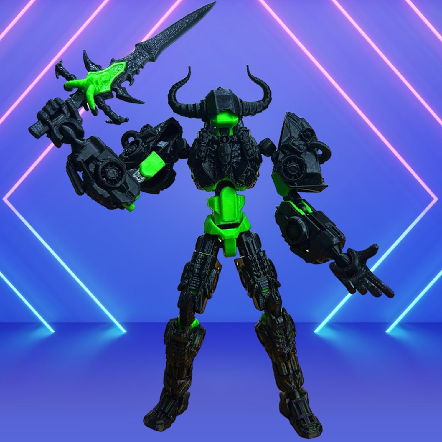 ULTHOOL Titan 13 Action Figure,Assembly Completed 3D Printed T13 Multi-Jointed Movable Robot with Full Articulation, Lucky 13 Nova 13 Dummy 13 (Black) - Image 6