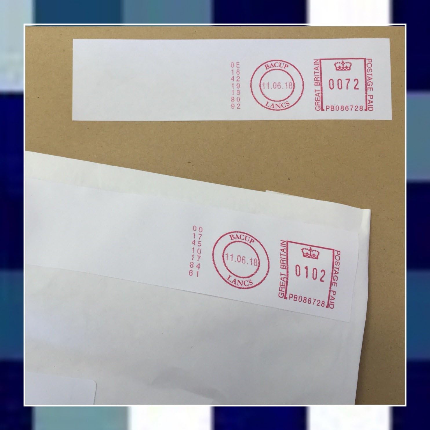 Franking Labels 1000 Sheets 2 Labels Per Sheet White Label ...