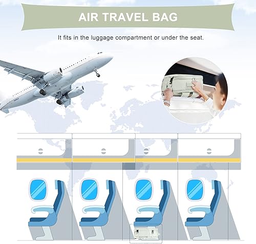 Miniatura 4 de coowoz Mochila de transporte para mujeres y hombres mochila de viaje aprobada por aerolíneas mochila deportiva B-Blanco