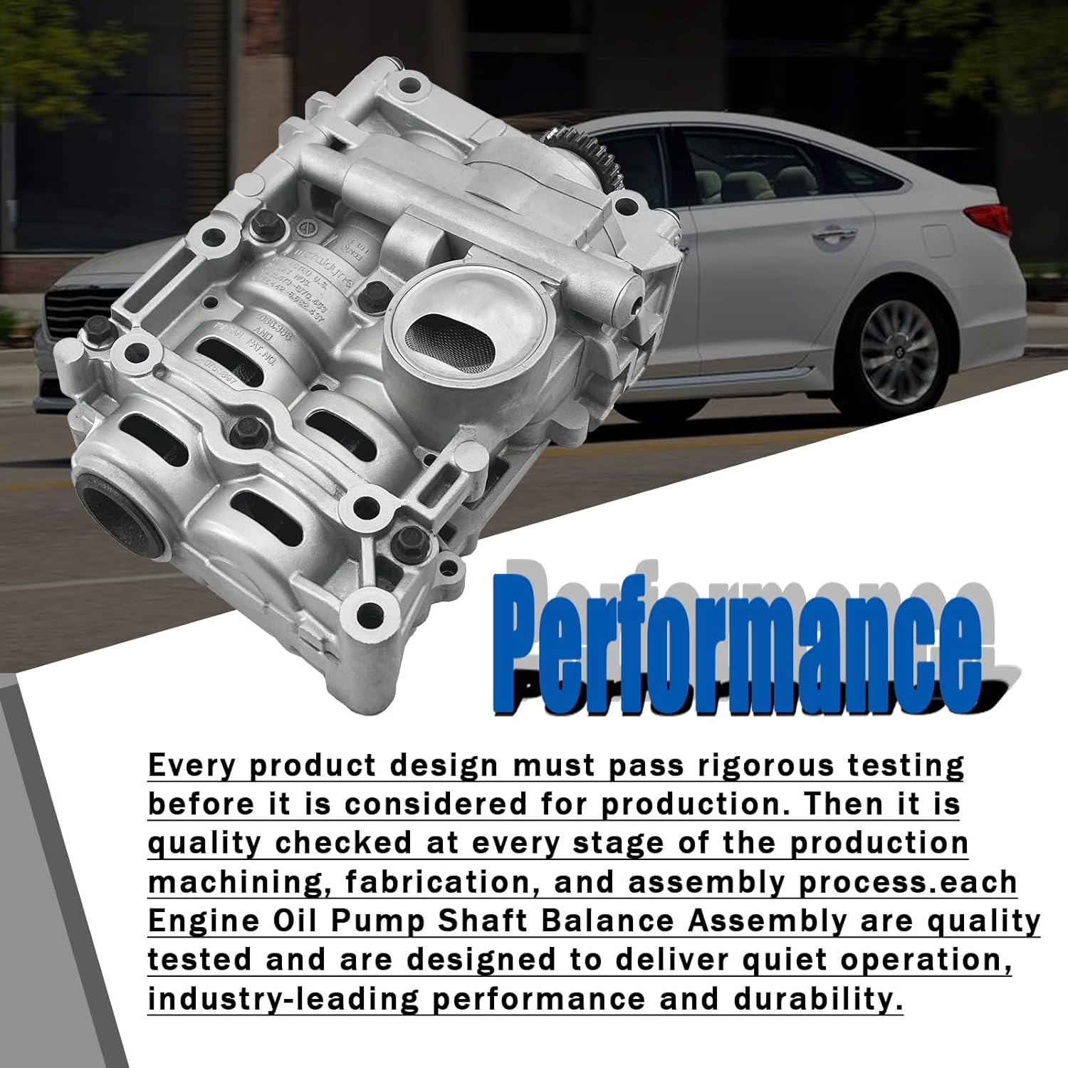 23300-2G520 23300-2G510 Oil Pump Shaft Balance Assembly 24 teeth Compatible with 2009-2015 Ki/a Optima/Sorento and Hy/un/dai Sonata/Azera 2.0L 2.4L Replace# 233002G520 233002G510
