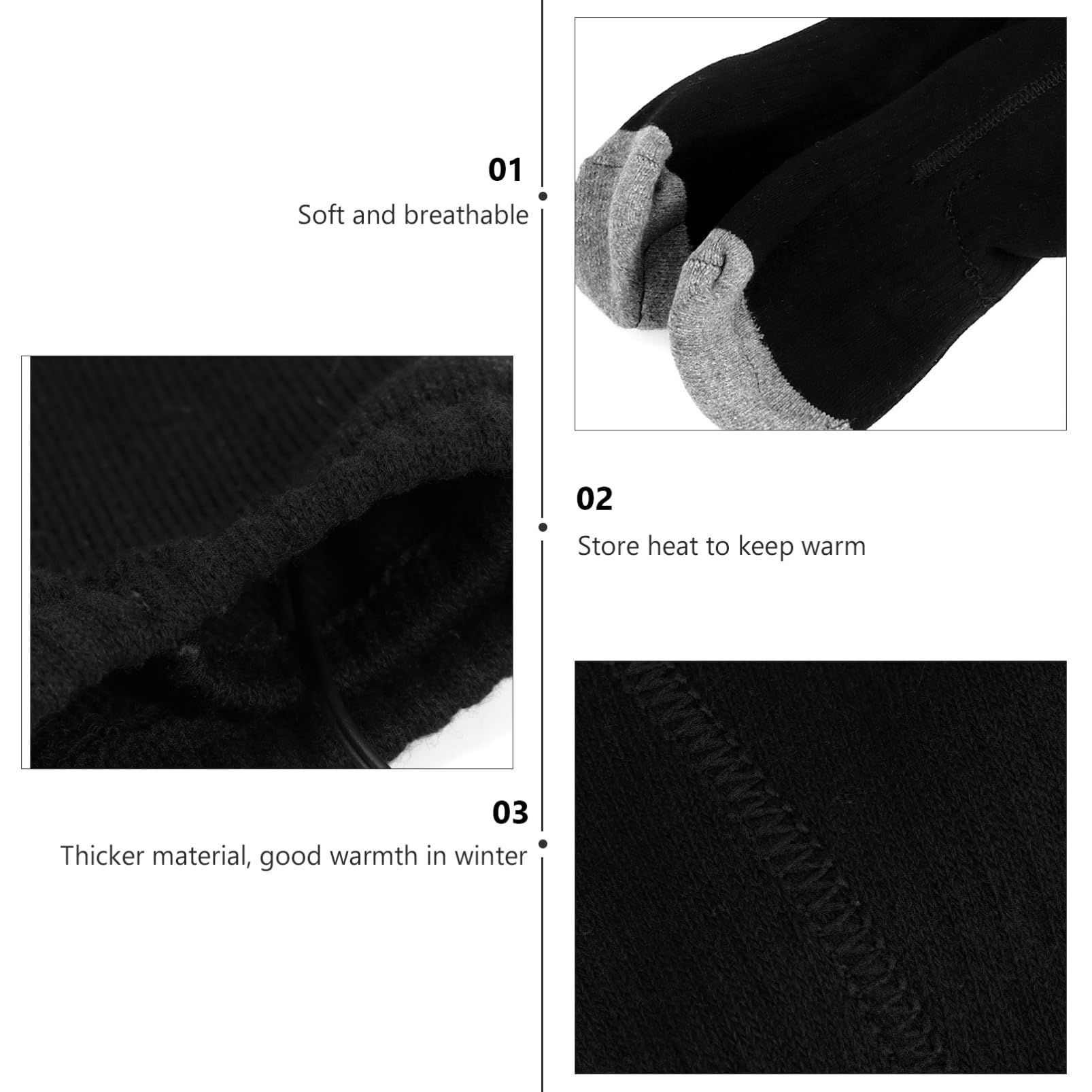 Levemolo Calcetines Térmicos Invierno Material Poliéster, Transpirables y Amigables Calentador de Pies USB para Viajes