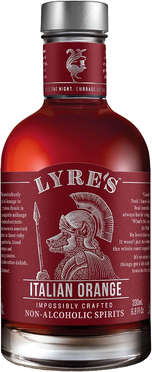 Lyre's Italian Orange Non-Alcoholic Spirit - Aperitivo Style | Award Winning | 6.8 Fl Oz