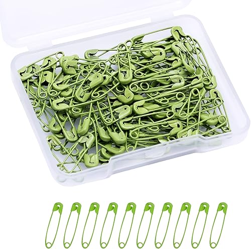 120 pines de seguridad de 0.748in, mini pines de seguridad de metal, pequeños pines de seguridad para arte, manualidades, costura y fabricación de