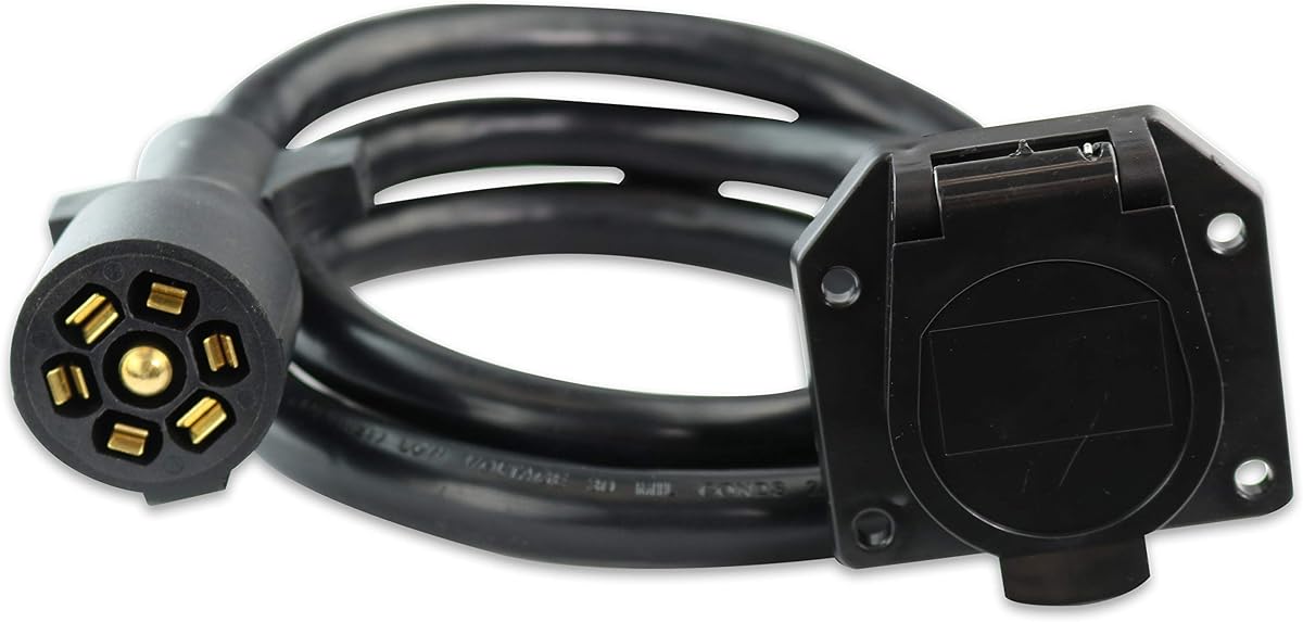 7-Way Trailer Extension Cord Wire 6 Ft