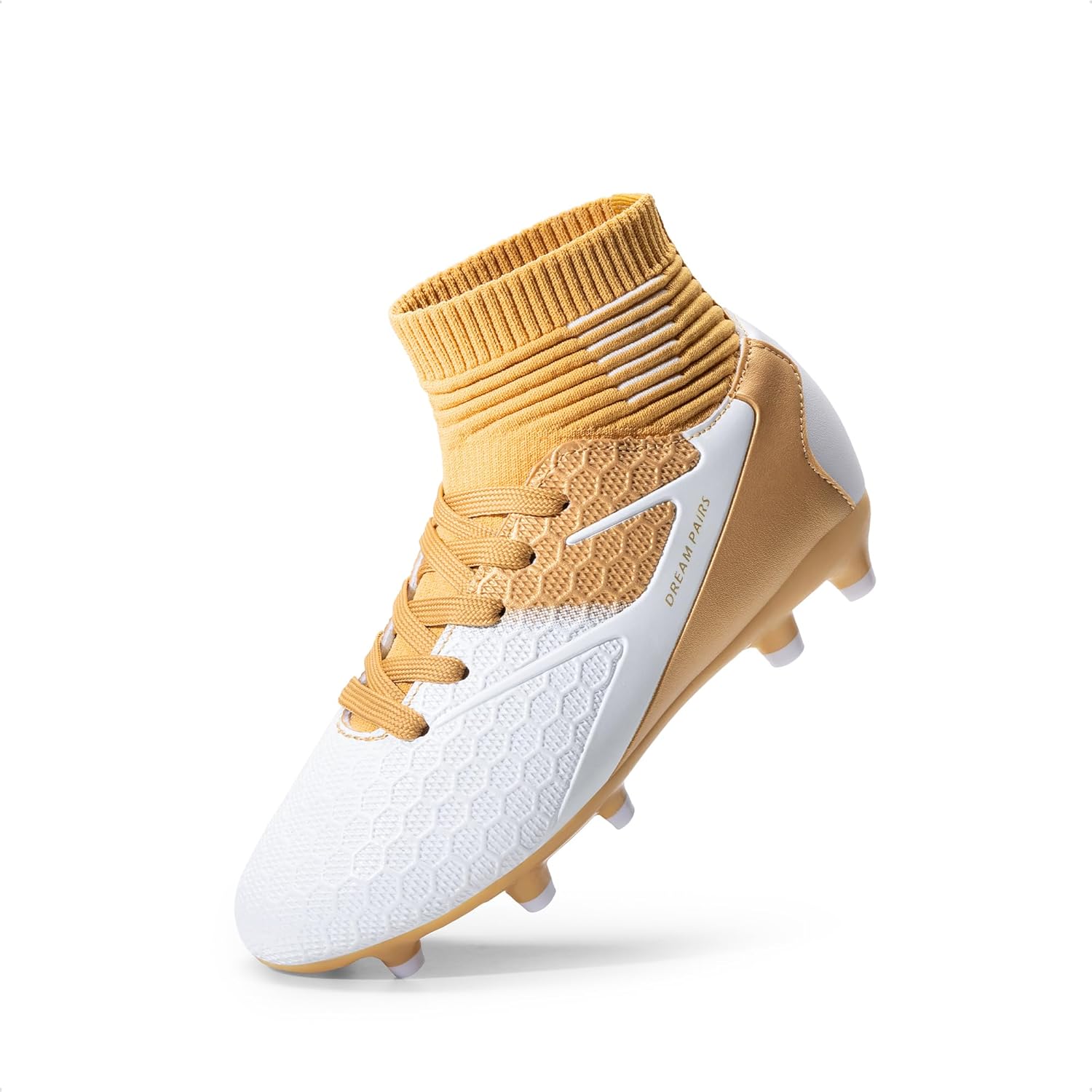 DREAM PAIRS Boys Girls Soccer Cleats Youth Firm Groud Outdoor Sport Athletic High Top Football Shoes for Little/Big Kid - Image 4