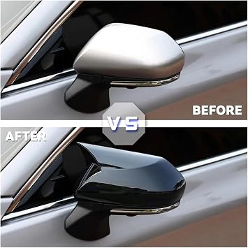 Mirror Guard Covers Rearview Mirror Decorative Cover For Toyota For Avalon 2019 Accessories Rearview Protection(Glossy BLK)