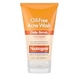 Oil-Free Acne Face Wash with 2% Salicylic Acid, Daily Exfoliating Scrub & Acne Treatment for Oily, Acne-Prone Skin, Clears Breakouts & Blackheads, 4.2 fl. oz