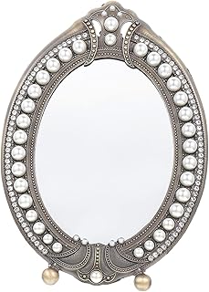 Espejo de tocador antiguo para maquillaje, es...