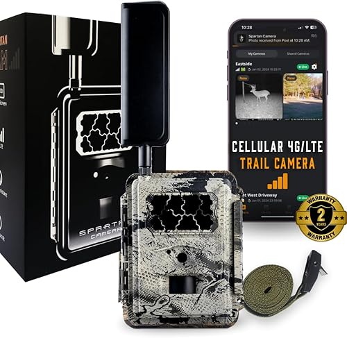 Spartan Gocam 4G LTE Trail Camera, certificado AT&T, actualización remota de la configuración de la cámara, totalmente configurable a través de la