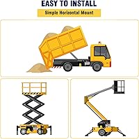 Vista 6 de Litake Unidad de potencia hidráulica de doble efecto 12 V 8.5 cuartos de galón de elevación de coche Unidad de potencia de bomba hidráulica, bombas