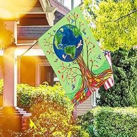 Vista 9 de Banderas de jardín de arpillera de doble cara