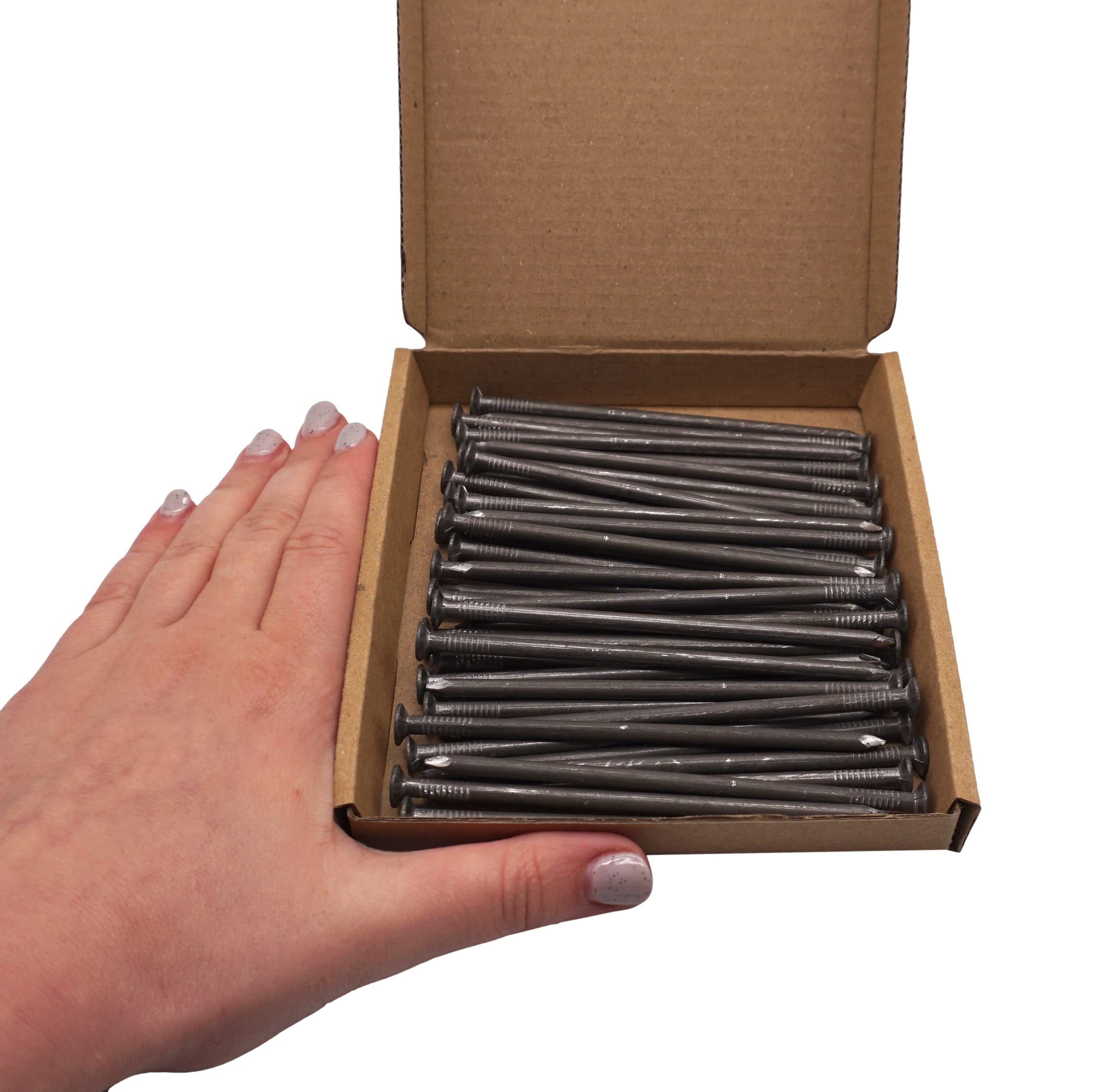 40 Stück Baunägel 4,0x100mm Aus Kohlenstoffstahl - Flachrundkopf Für Holzarbeiten & Konstruktion