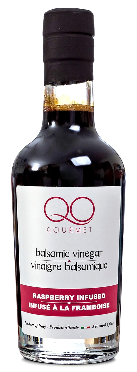 QO Organic Thick Aged Balsamic Vinegar of Modena | 4% Acidity | Gourmet Traditional Style | Dense Premium Italian Vinegar | Aceto Balsamico di Modena | Crafted and Bottled in Modena, Italy | 8.5 fl.oz