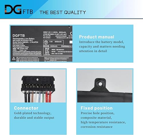 Miniatura 2 de L14L4P24 L14M4P24 Batería para portátil Lenovo Yoga 4 Pro (YOGA900) Yoga 3 Pro Yoga 900-13ISK 900-IFI Yoga 900-ISE Series 5B10H43261 (7.6V