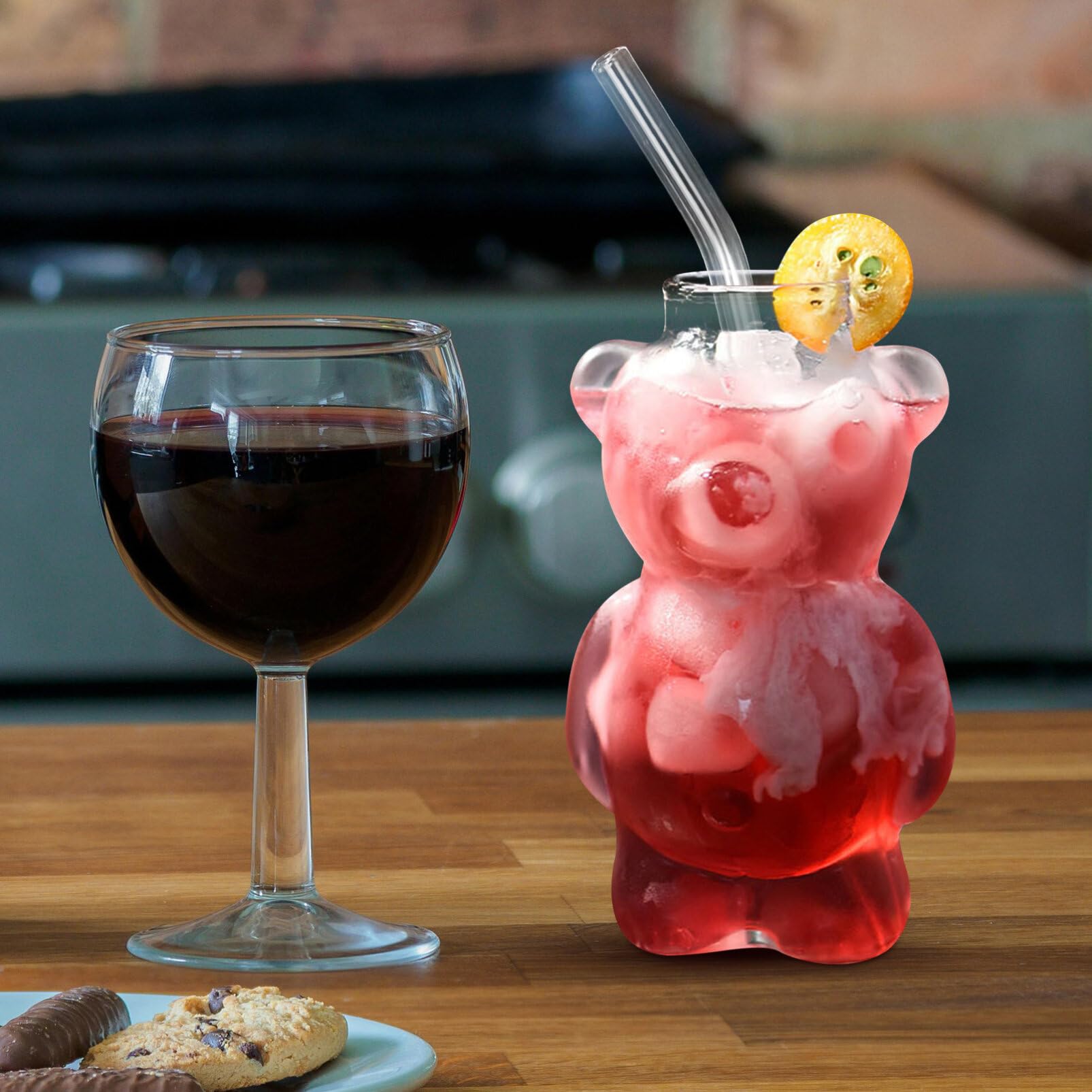 Lcw Home Verre En Forme D'Ours Avec Paille 320 Ml -S5CJ08Z8-Q57 - LC