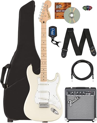 Miniatura 9 de Fender Squier Affinity Stratocaster HSS - Paquete azul Lake Placid con amplificador Frontman 10G, cable de instrumento, bolsa de concierto,