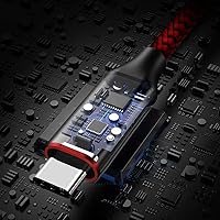 Vista 2 de etguuds Cable USB a USB C de 3 pies, paquete de 2 cables de carga USB A a tipo C de carga rápida para Samsung Galaxy A17 A16 A15 A26 A36 A56, S25