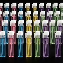 Mini Clear Glass Perfume Sample Bottles, 1ml Empty Refillable Cologne Decant Bottles, Portable Empty Container-100Pcs
