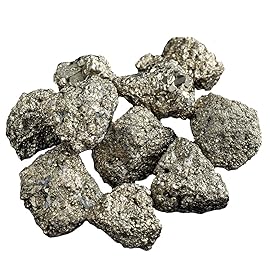 Chalcopyrite Raw Crystals, Large 1.25-2.0 Healing Crystals Natural Rough Stones Crystal for Tumbling, Cabbing, Fountain Rocks, Decoration, Polishing, Wire Wrapping, Wicca & Reiki