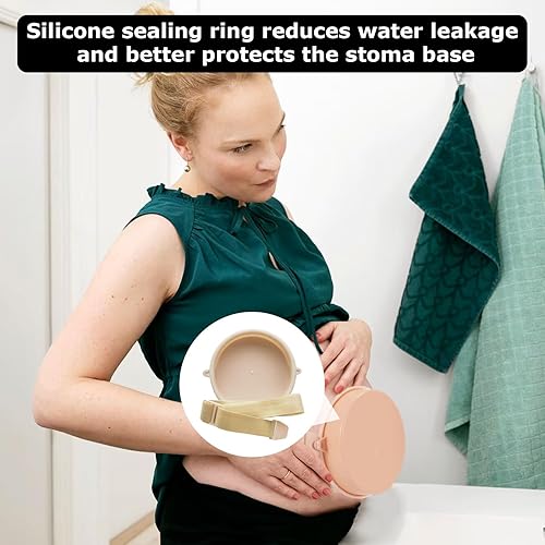 Miniatura 6 de 1 funda de ducha de ostomía, cubierta de ducha de ostomía impermeable, funda impermeable para bolsa de ostomía para ducha, cubierta de ducha de