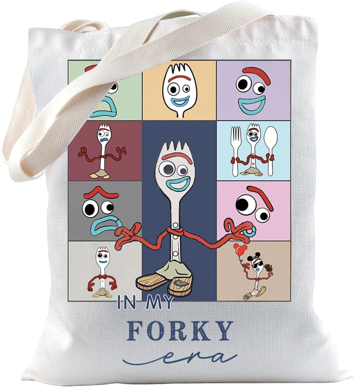 Toy Movie Merch Tote Bag - Forky Era Tour Gift For Cartoon Fans