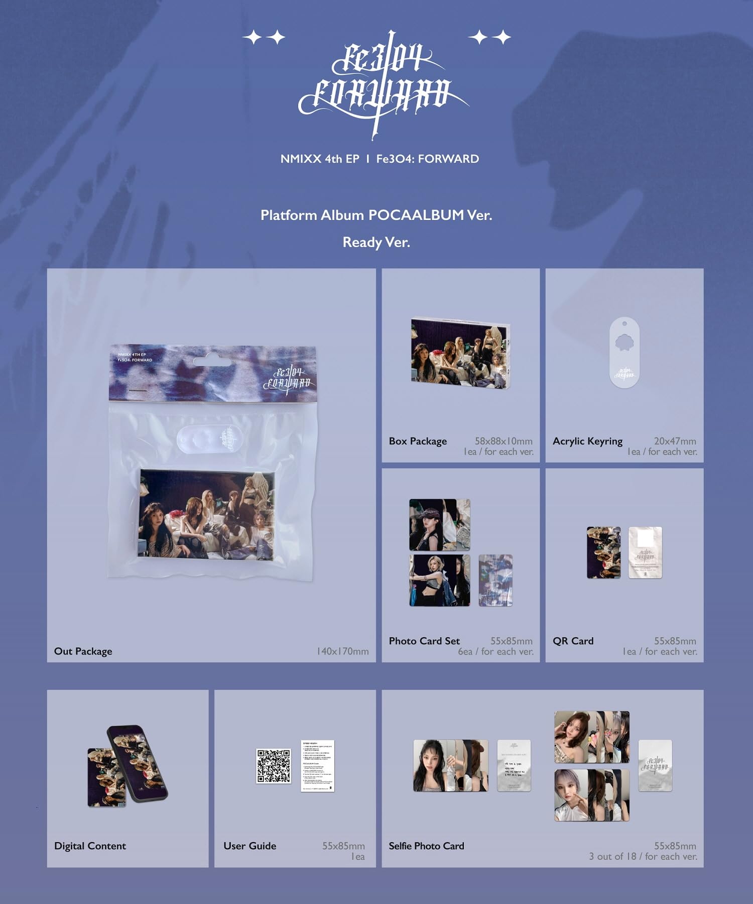 Amazon.com: Nmixx - 4th EP Fe3O4: Forward Platform Album Pocaalbum