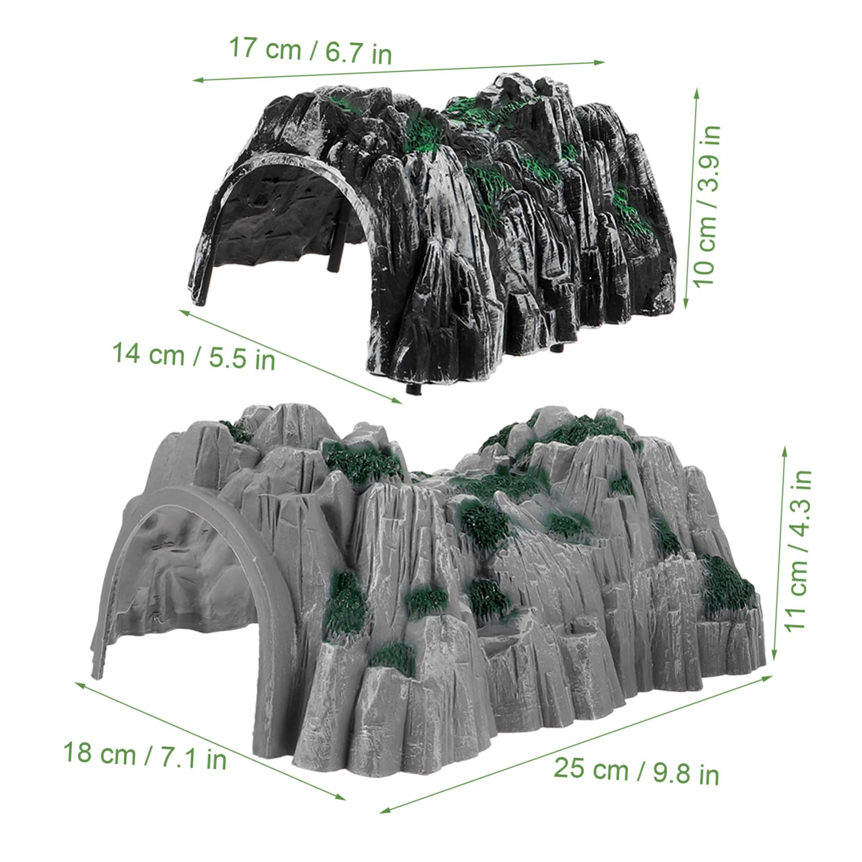 Holibanna Train Tunnel Toy for Boys and Girls Play Tunnel Model Fun Simulation Cave Models