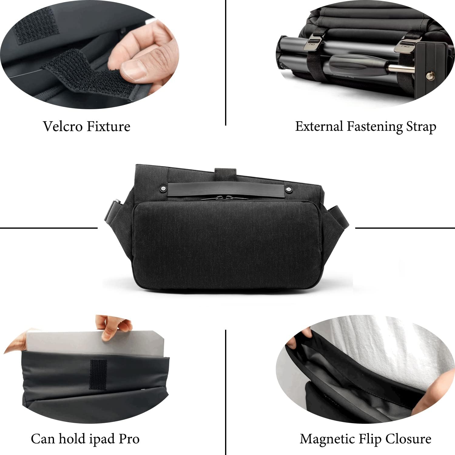 NIID Sling Bag,Crossbody Bag Men,Expandable Sling Bag for Switch 2,Waterproof Shoulder Bag,Anti Theft Sling,Minimalist Chest Shoulder Backpack,Messenger Bags for Travel Work - Image 4