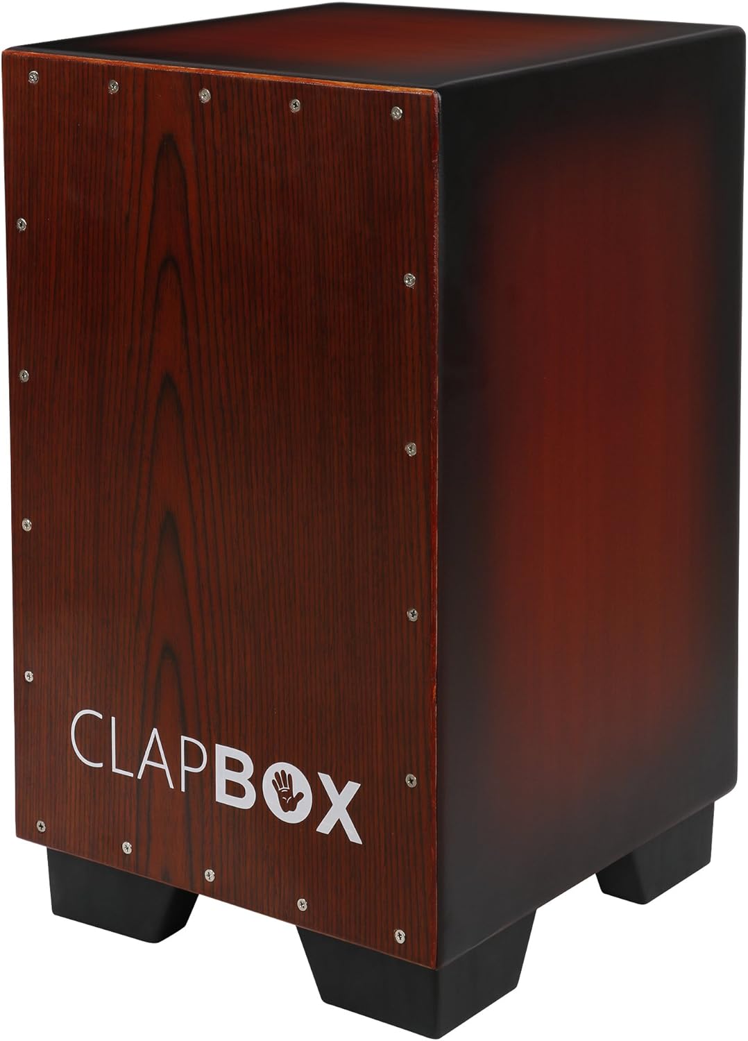 Clapbox Cajon CB11 -Sunburst, Oak Wood (H:50 W:30 L:30) - 3 Internal Snares
