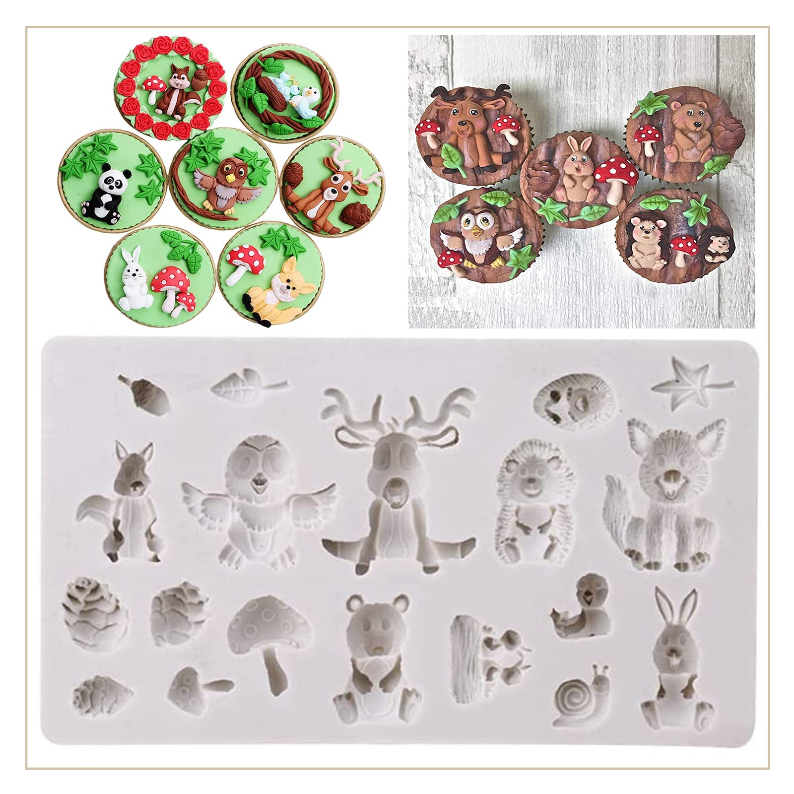 Stampini Biscotti Halloween MoldFun, Stampo Da Forno In Silicone A Forma Di  Animali Di Safari, Foresta E Foresta Per Animali Selvatici, Zoo, Rana,  Volpe, Tartaruga, Riccio, Gufo Stampi Halloween, image size:1600x1600