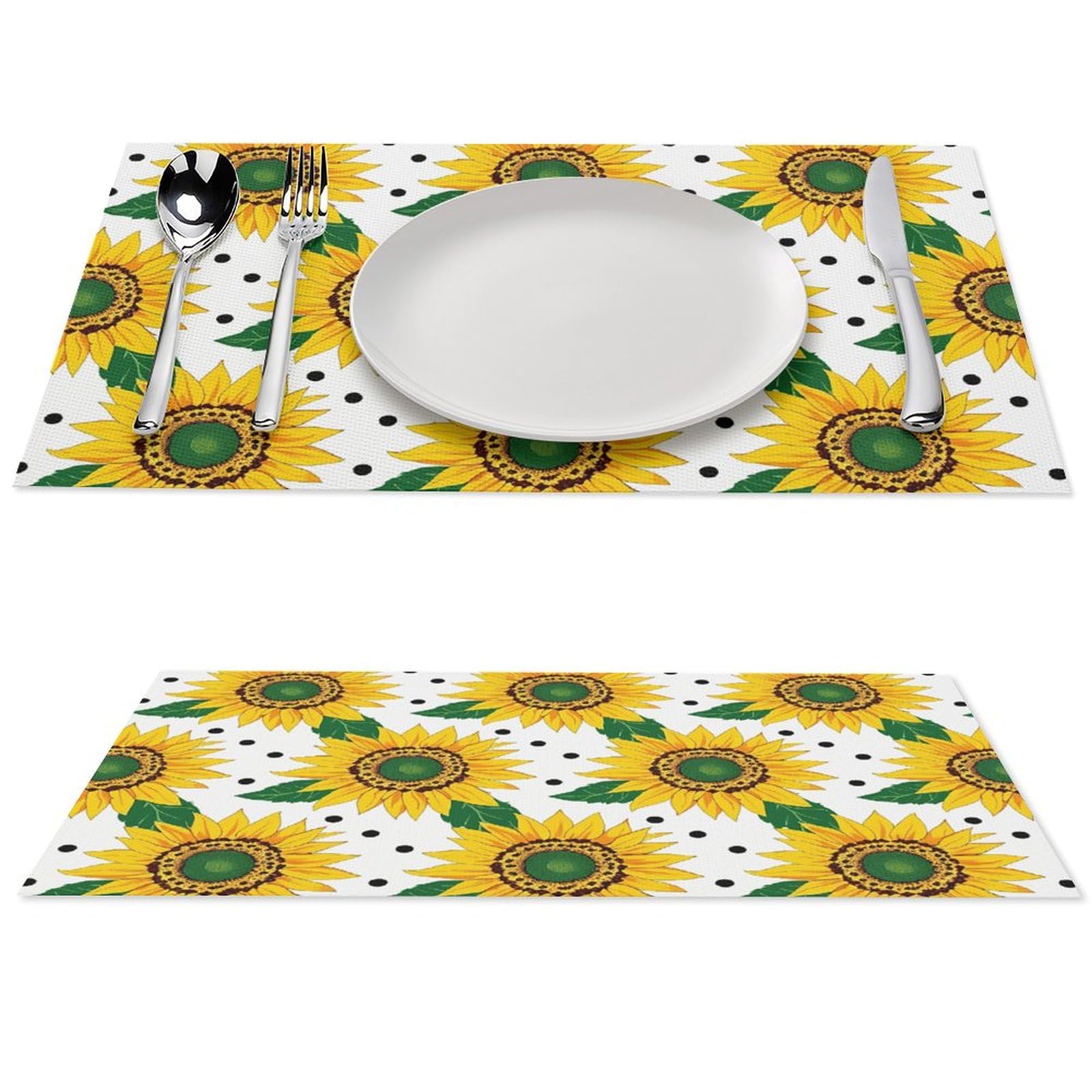 Sets de table en PVC tissé lot de 4 protection cuisine 45x30 cm