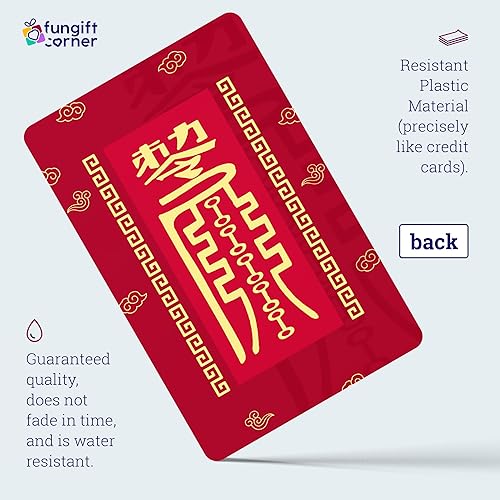 Miniatura 4 de FunGiftCorner Bandera de prosperidad con amuleto de dragón, tarjeta de Feng Shui, símbolo de victoria y suerte, tarjeta de talismán de Feng Shui,