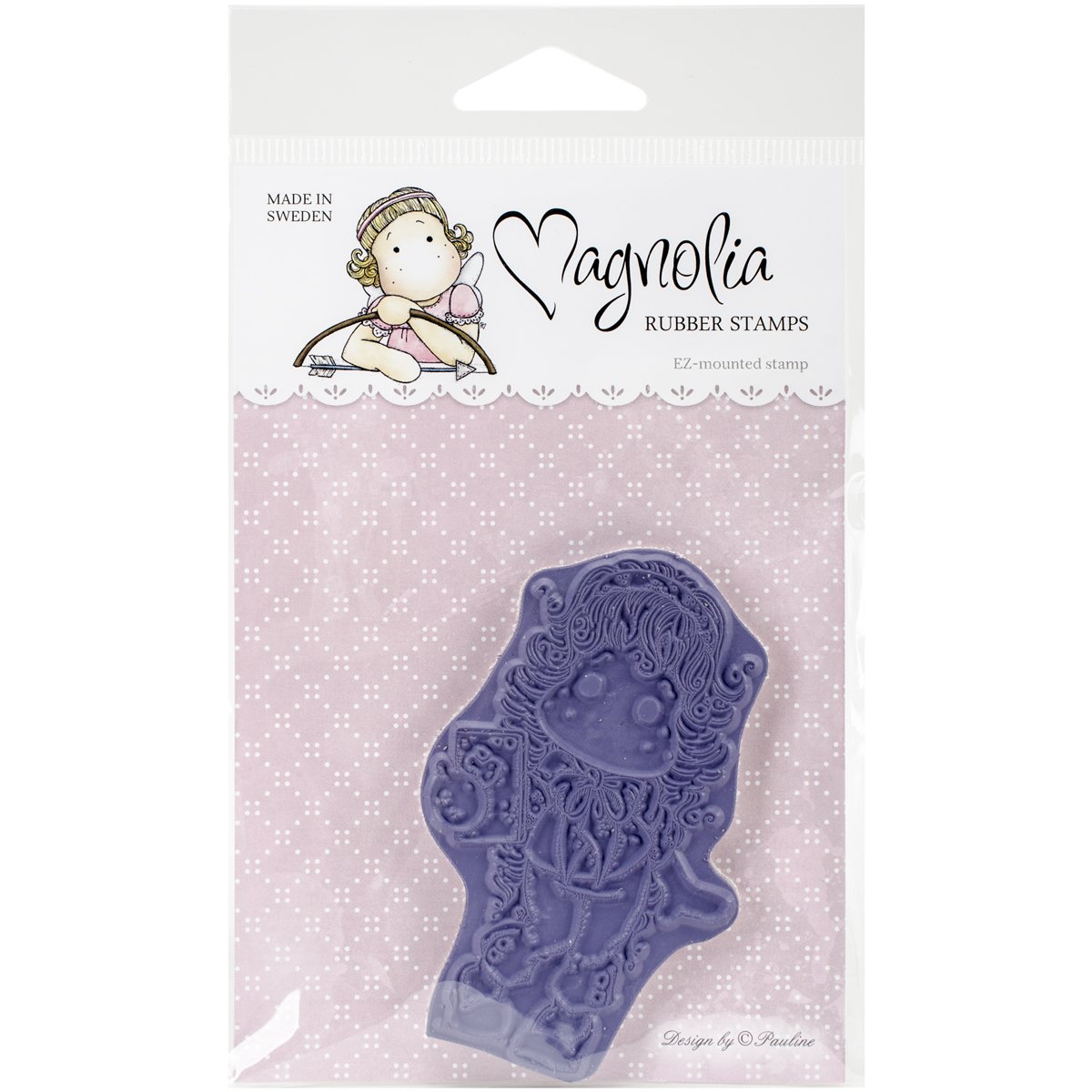 Magnolia World Wide Web Cling Stamp 3.75 x 6.5-inch Package-Tilda W/Heart Phone