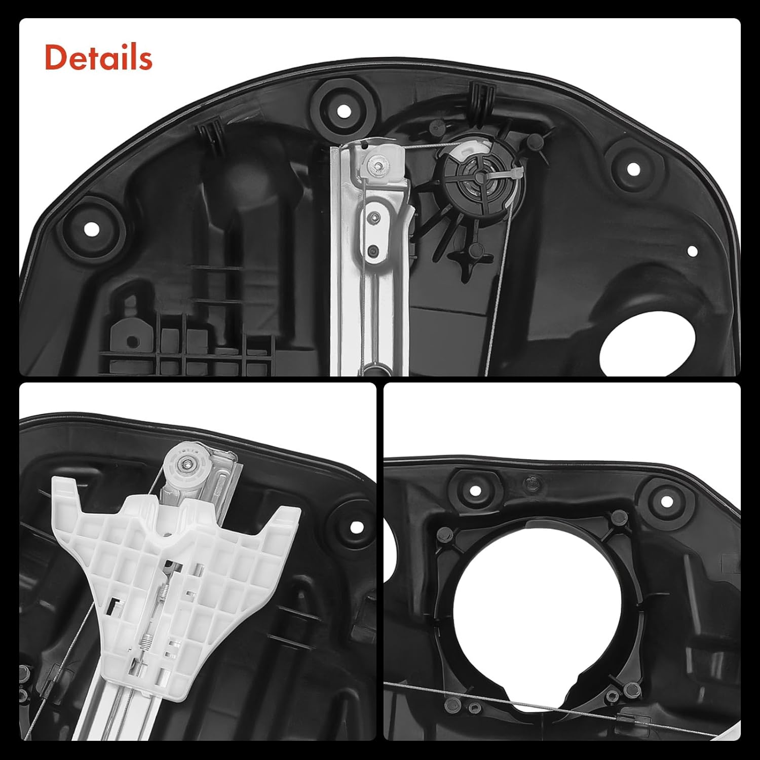 A-Premium Rear Left Driver Side Electric Power Window Regulator Without Motor Compatible with Kia Optima 2011 2012 2013 2014 2015