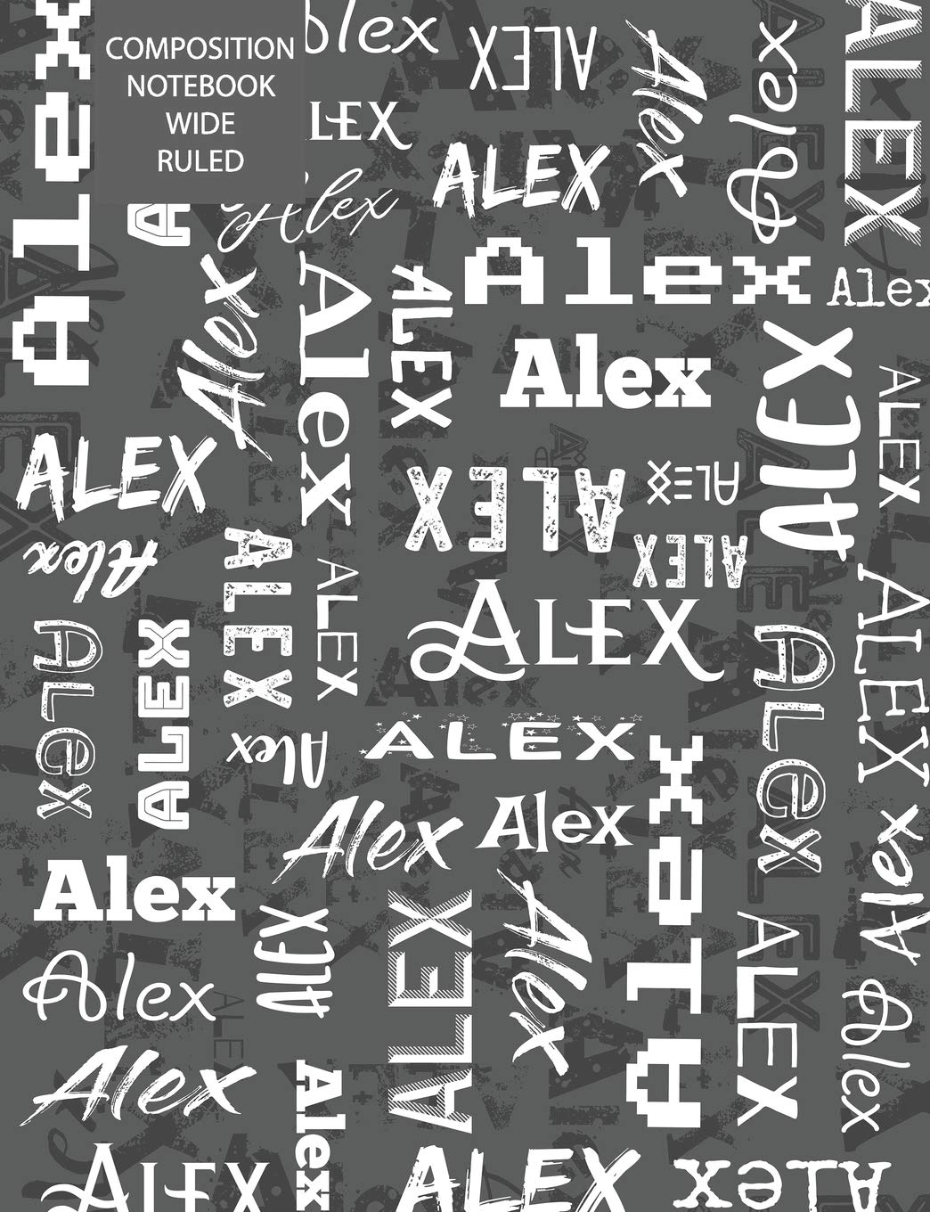 Alex Composition Notebook Wide Ruled