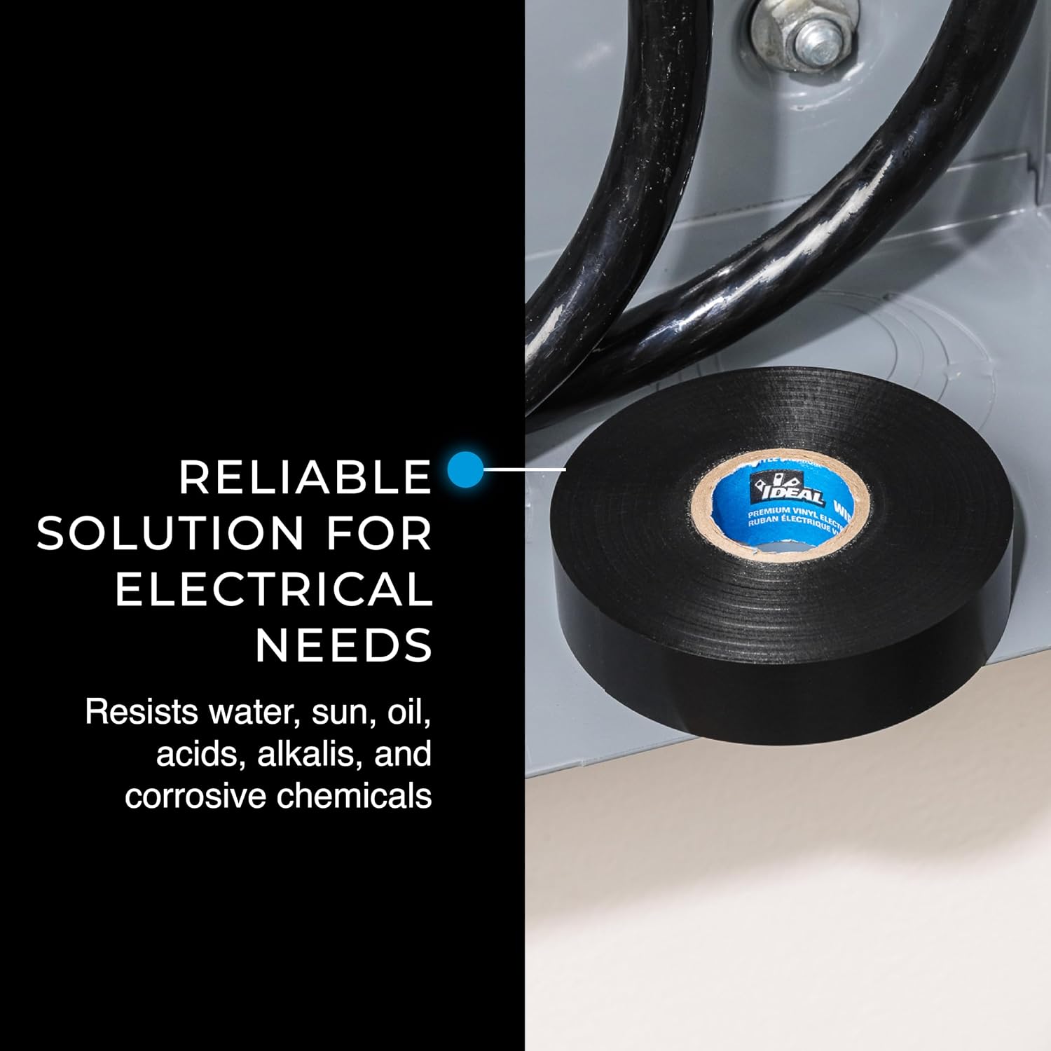 Ideal Industries INC. 46-88 Black 8.5 Mil UL Listed 3/4 in. Wire Armour Heavy Vinyl Professional Electrical Tape