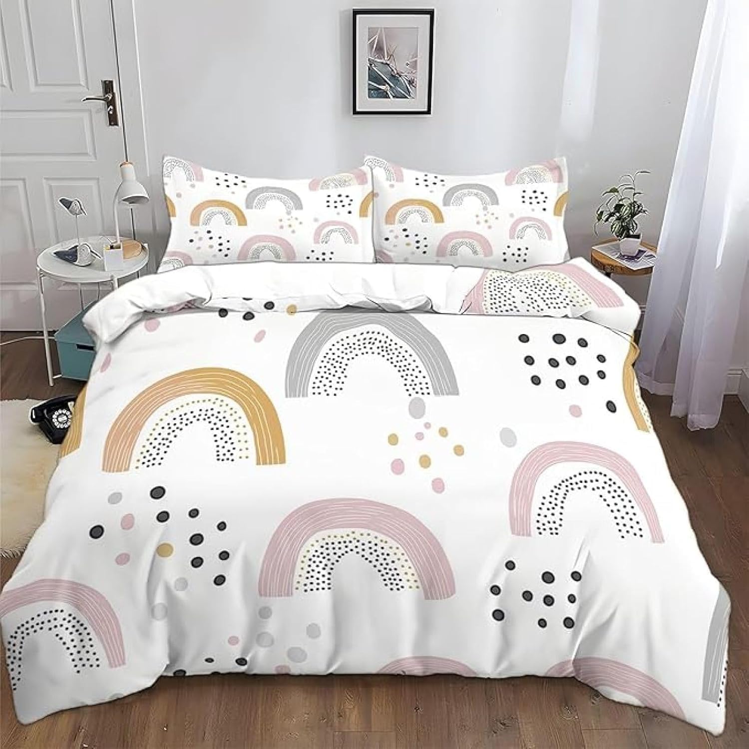 Housse de couette 150x200 enfant parure de lit 3 pièces microfibres