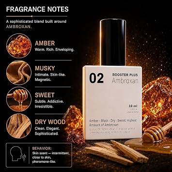 Equivalence PERFUME BOOSTER PLUS | AMBROXAN-MOLECULE 02 | Parfum for Men and Women | Powerful Scent Enhancer | Elegant Aroma | Extrait de Scent | Long Lasting 12-14 Hours | Bottle 10 ml