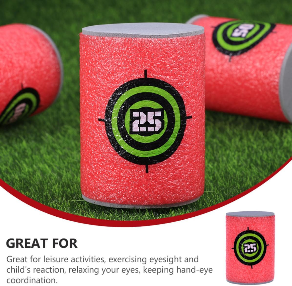 30pcs Eva Foam Cans Target for Game Accessories with Relaxing Eyes Feature and Stackable Design, for Room and Garden Target Practice