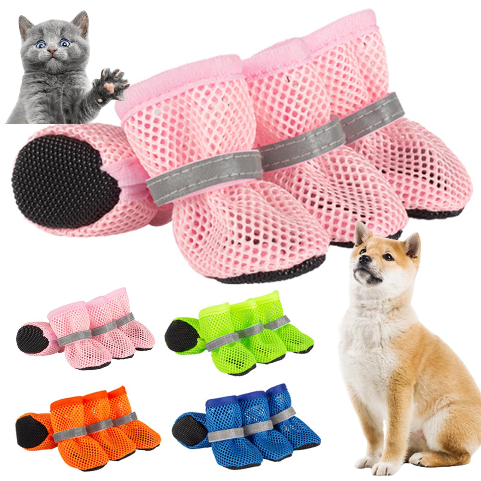 Amazon.co.jp: 犬 靴 メッシュ 犬の靴 夏用 犬用靴 小型犬
