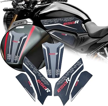 For CB650R CBR650 2025 Waterproof Side Tank Sticker 3D Embossed Rubber Tank Pad Non-slip Carbon Fiber Texture Bottom Tank Traction Pad cbr650r cb650r 2019-2025 Motorcycle Accessories Parallel Import